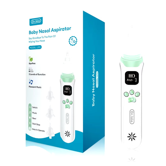 MAMIJOY Electric Baby Nasal Absorber Mucus Nose Suction Cleaner Silent Baby Obstruction Rhinitis Cleaner with Music U90